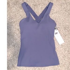 NWT ALO YOGA ~ ELEVATE TANK ~ BLUE MOON 🌙 🌊
